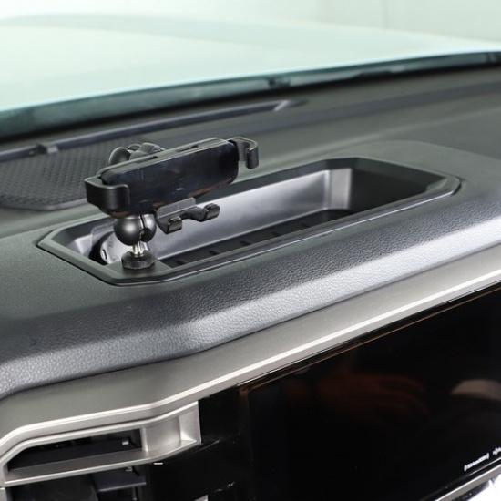 Dash Tray Mount Phone Holder with Storage Box For Toyota Tundra -24