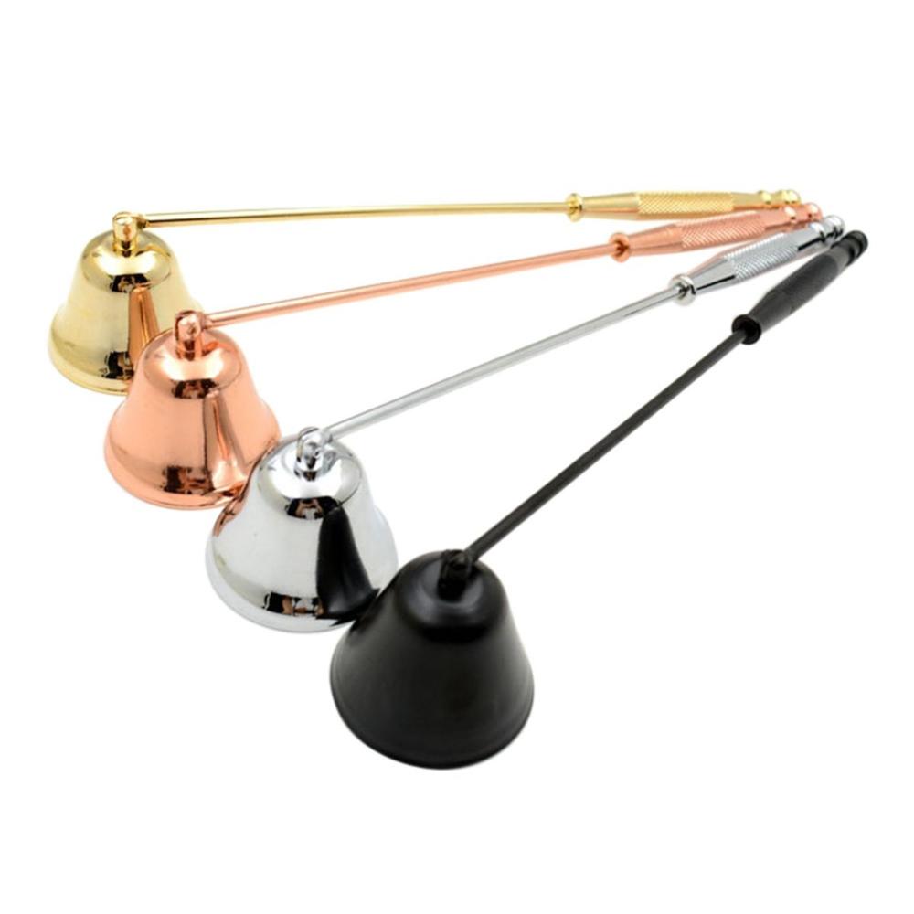 Bell Shaped Candle Holders Long Handle Home Candle Wicks Trimmer Cutter Candle Snuffer Extinguisher
