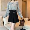 Stylish Retro Plaid Wool Mini Skirt for Plus Size Women - Korean Trendy Design