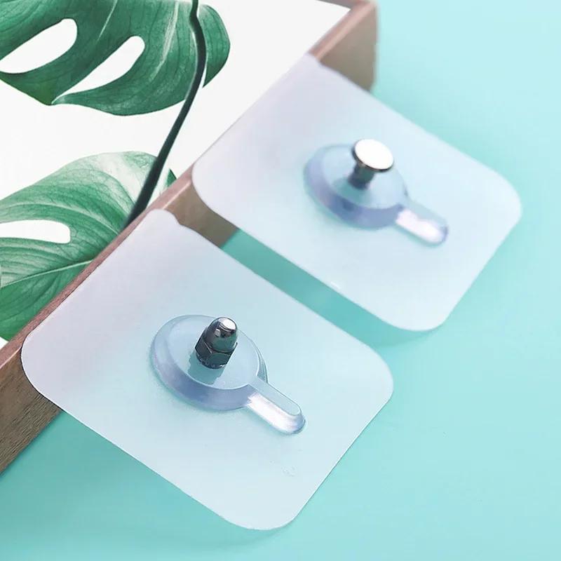 5/10PCS Punch-free Installation Pendant Hanger Seamless Screw Sticker Sticky Hook Nail Photo Frame Rod Multi-Purpose Hooks