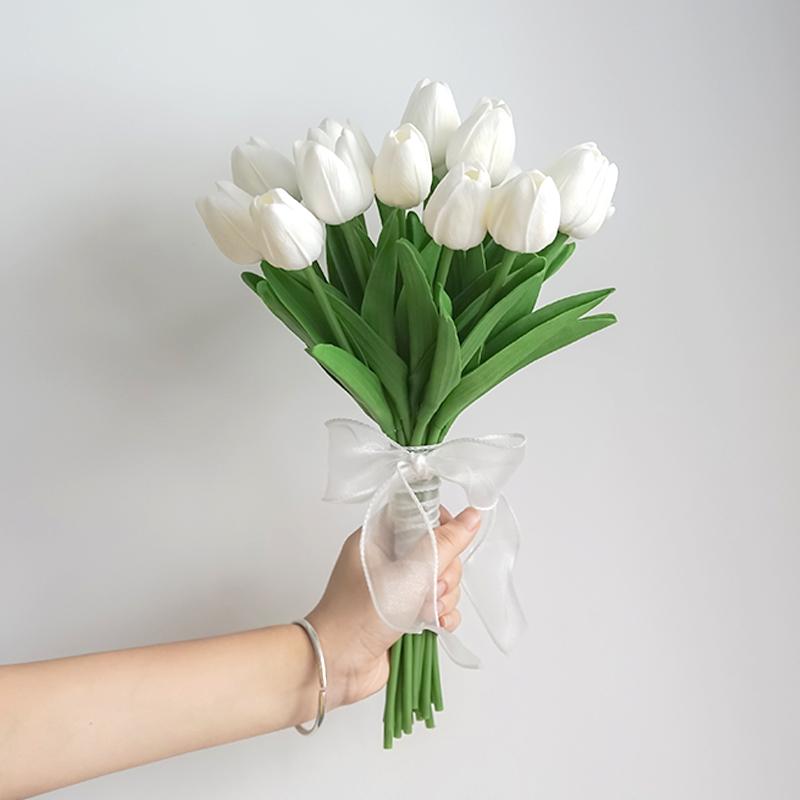 Bouquet Sposa Eucalipto Stile Foresta - Composizione Floreale Artificiale a Mano per Matrimoni & Arredo Casa