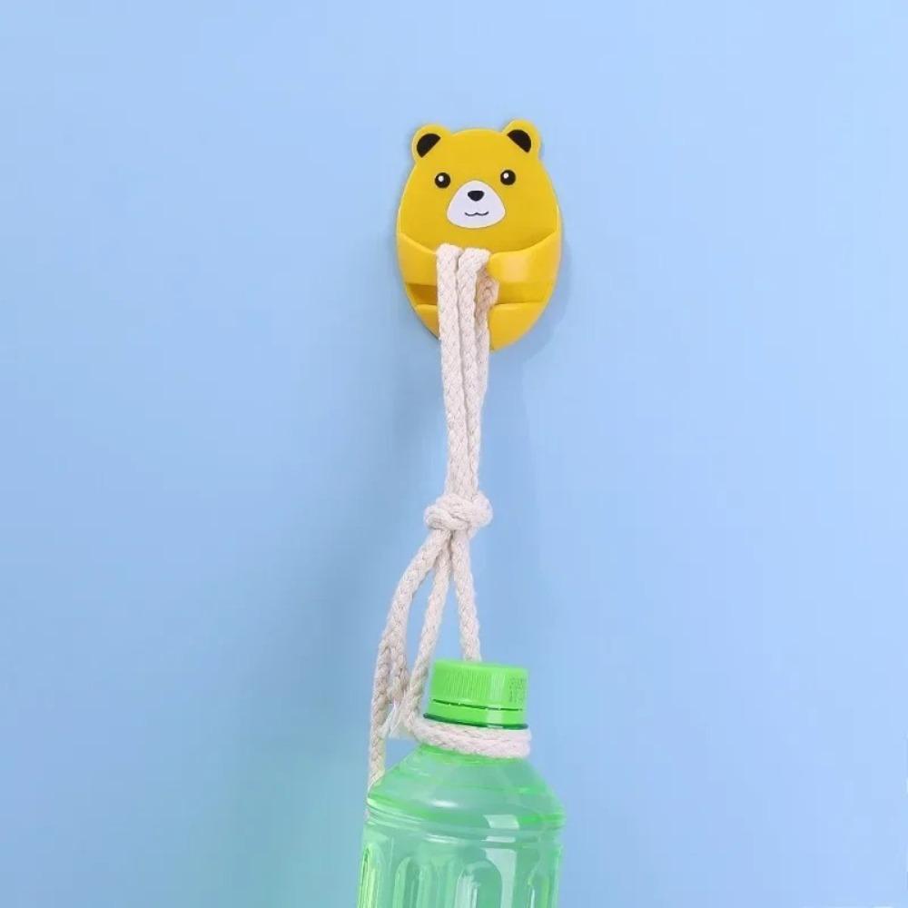 Multi-Purpose Wall Storage Hook Punch-free Power Plug Holder Cartoon Cable Organizer Kitchen