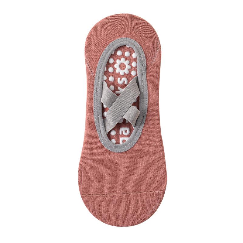 Women's Non-Slip Silicone Yoga & Pilates Socks - Breathable, Sweat-Absorbent, Backless Design