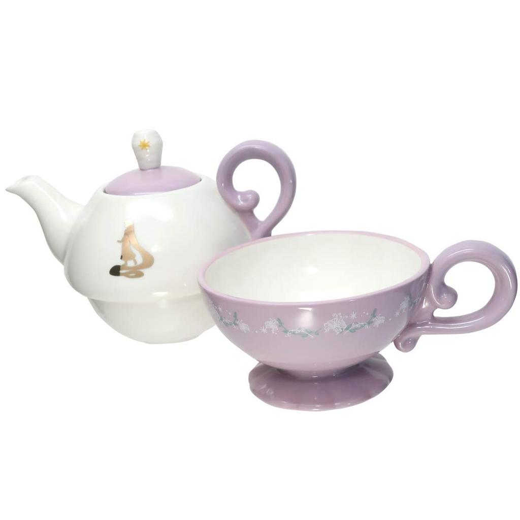 Sun Art Disney Teapot Teacup 470ml "Tangled" & Set, (SAN3388-2)