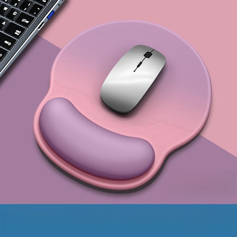 Новая Постепенно Меняющаяся Подставка под Мышь Защита Запястья Подставка под Мышь Клавиатура Поддержка Рук Защита Запястья Резиновая Поддержка Запястья Подставка под Запястье для Девочек Мужская