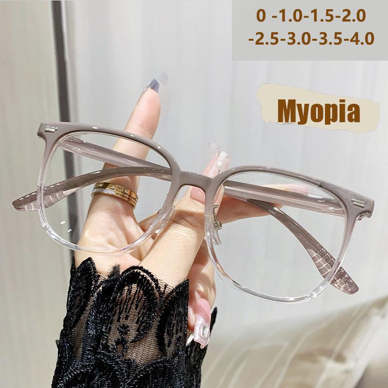 Large Frame Face-showing Glasses New High-definition Ultra-light Blue Light Myopia Glasses 6017