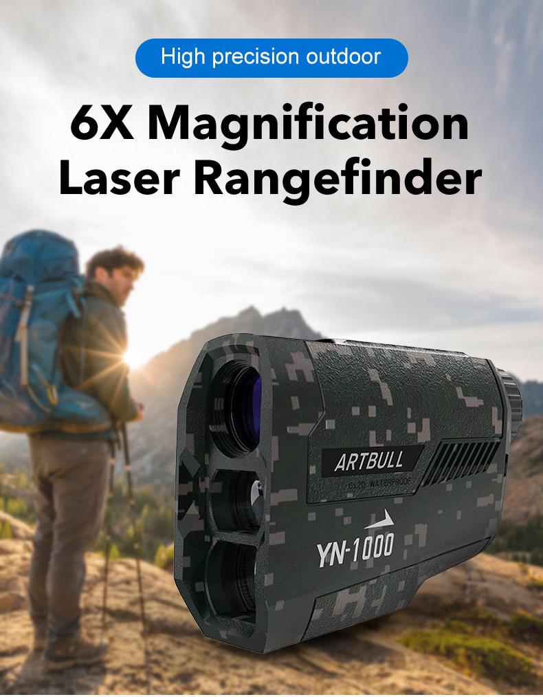 ARTBULL Laser Rangefinder Golf 1000m Telescope Camouflage Outdoor Distance Meter Hunting Monocular