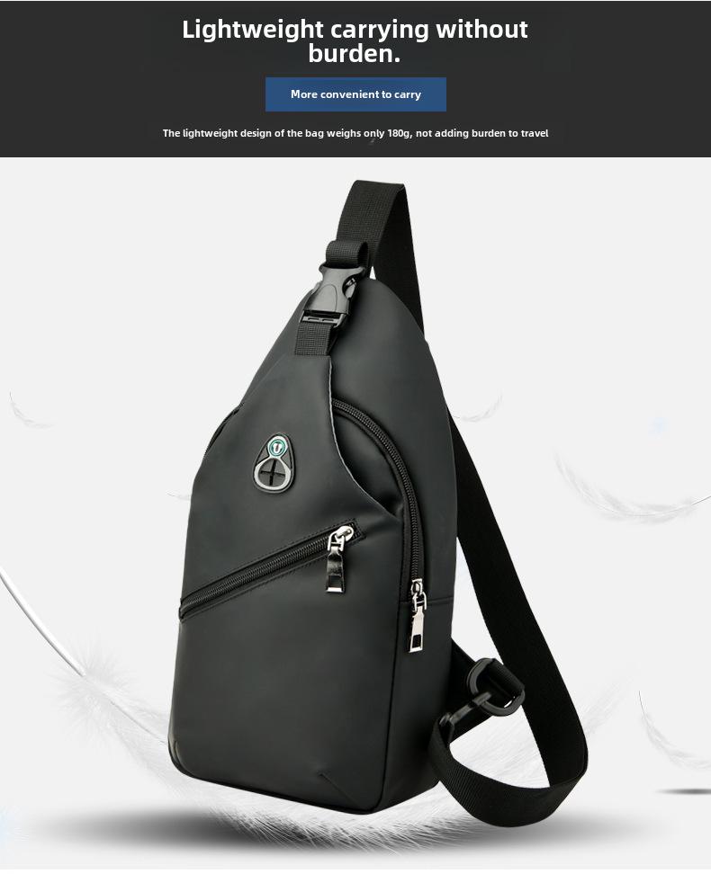 Men's Waterproof Leather Chest and Shoulder Bag