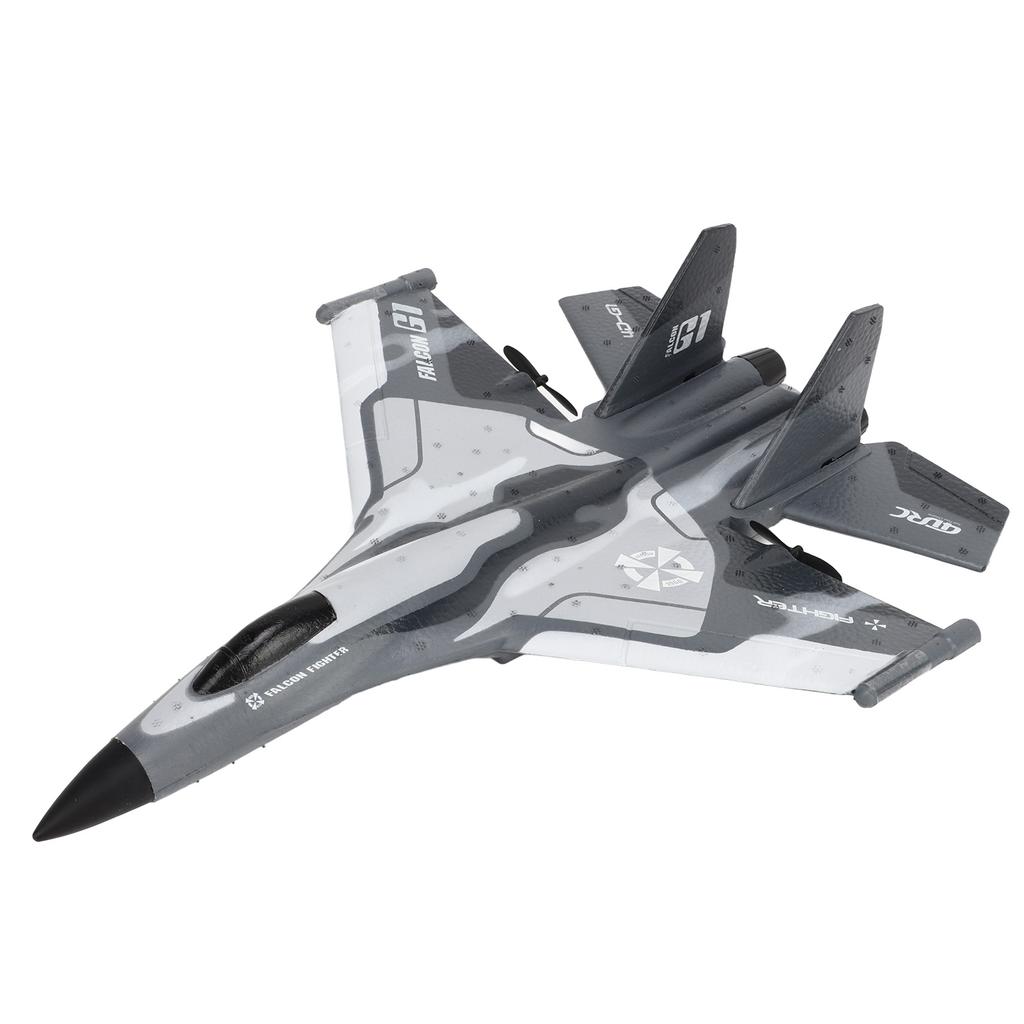 RC Glider Plane Lightweight Flexible Remote Control Airplane with LED Light for Children Camouflage