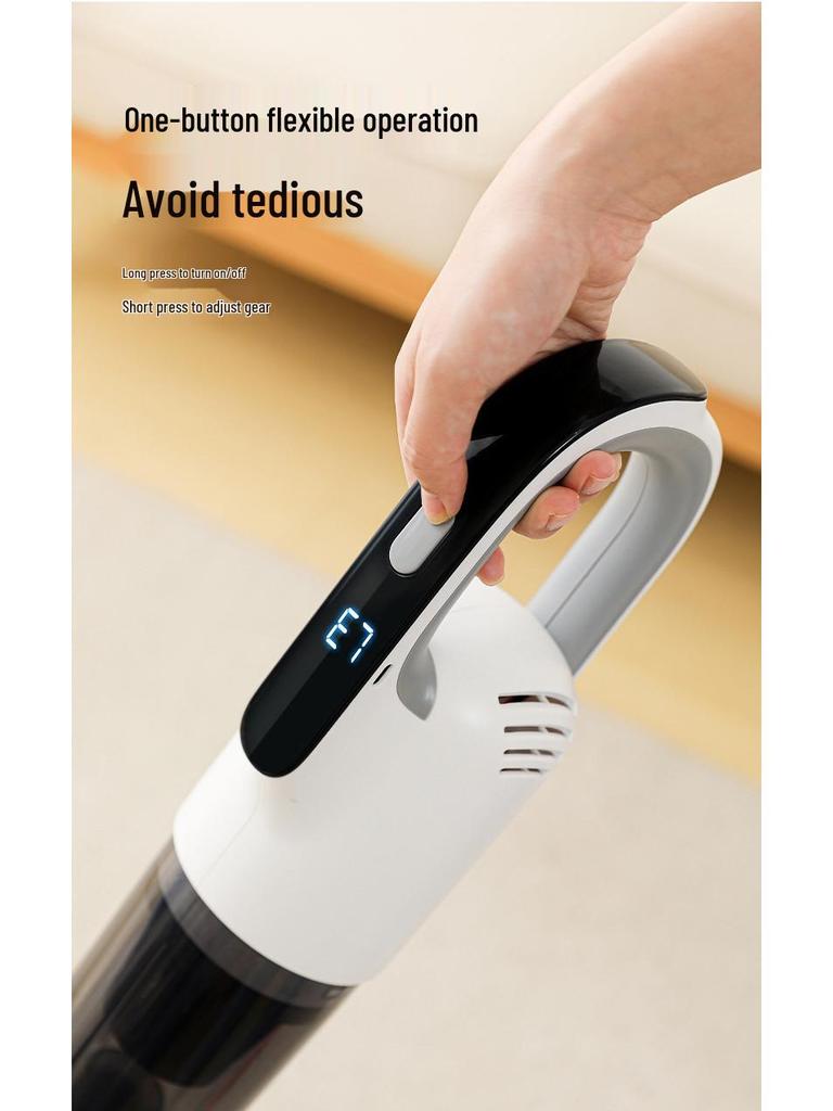 Wireless Handheld Vacuum & Mop: Powerful Suction, Mite Removal, Rechargeable All-In-One for Home Use