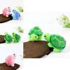 Adorable Plush Turtle Toy Stuffed Animal Soft Short Plush Green Pink Blue 10cm