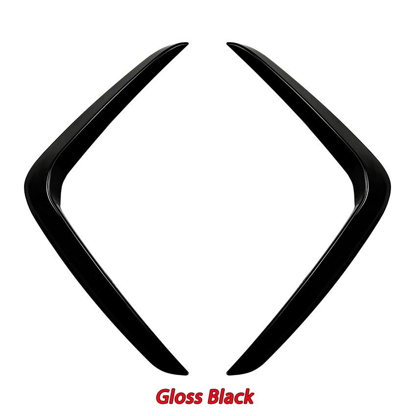 

2 шт., рамки для передних фар автомобиля, накладка на губу, воздушный нож, наклейка на бампер, решетка для BMW X3 X4 G01 G02 M Sport LCI M40i Gloss Black