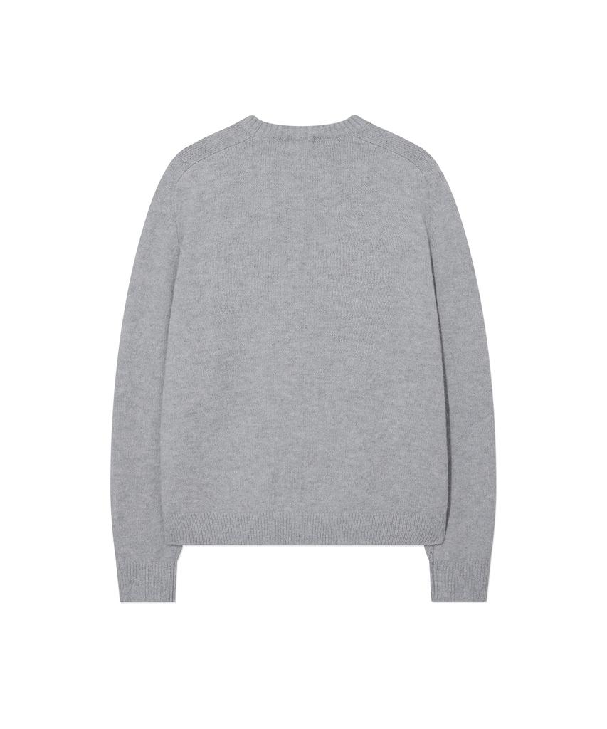 COVERNAT Hairy Raglan Knit Light Gray