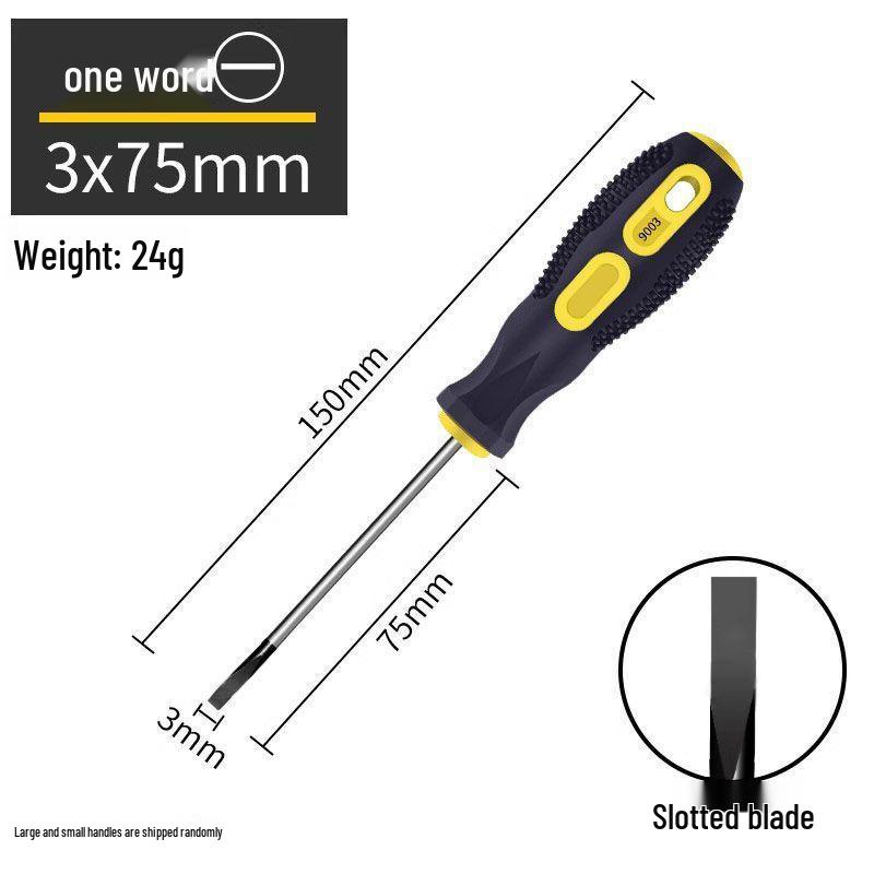 Industrial Grade Magnetic Phillips & Slotted Screwdriver with Non-Slip Handle, Chrome Vanadium, High-Strength Hardware.