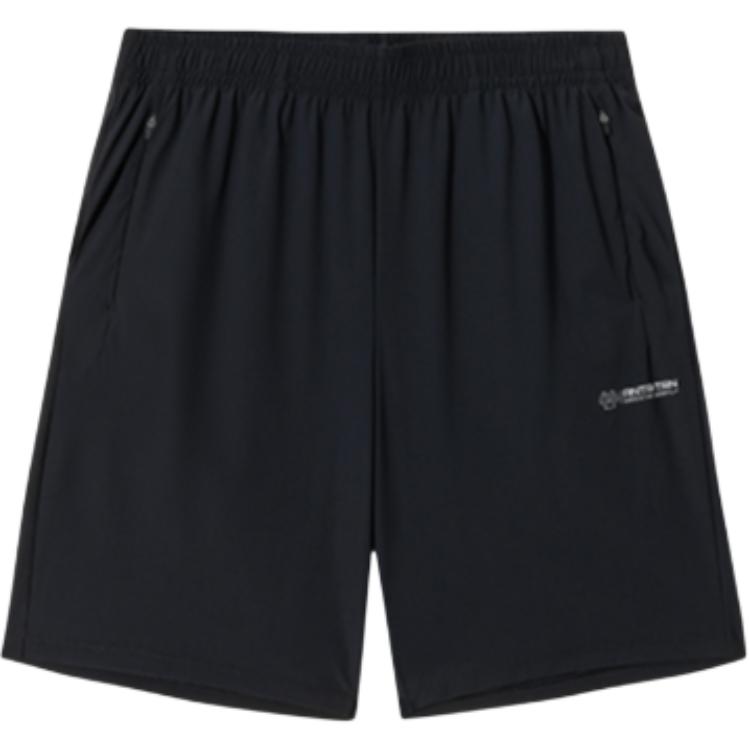 Anta Mens Training Series Solid Color Mid-Rise Breathable Thin Versatile Five-Point Sports Shorts Men Shorts 952527307-4