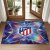 Atletico Madrid Design Crystal Velvet Rug Soft Decorative Mat for Bedroom Entrance