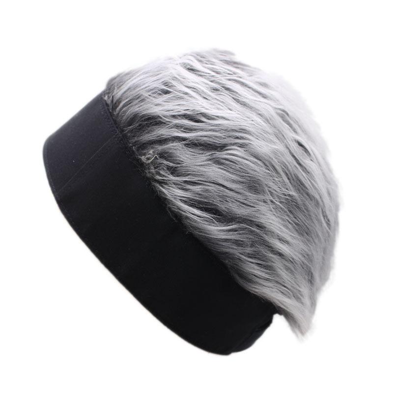 New wig hat European and American new street spoof brimless melon rind hooligan landlord hat