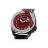 Seiko Relógio SEIKO5 Movimento Mecânico Pulseira de Couro Relógios Masculinos Mostrador Vermelho SRPH03K1