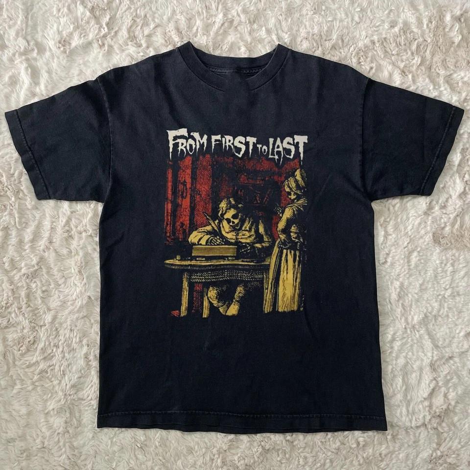 From first to last band retro tshirt , vintage music tshirt Unisex T-Shirt S