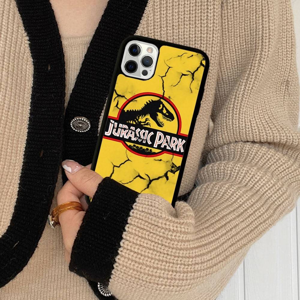 J-Jurassic Park Dinosaur World PC+TPU Phone Case For IPhone 17 16 15 14 PRO MAX 11 12 13 PLUS MINI Cover