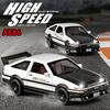 1/32 Toyota Initial D AE86 Drift Function Alloy Car Diecasts & Toy Vehicles Metal Toy Car Model Sound and Light Collection Kids Toy