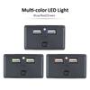 12V/24V USB-Ausgang 4.8A Dual-USB-Ladebuchse Wasserdichtes Autoladegerät-Panel mit Schalter für Auto Marine Boot Wohnmobil Bus LKW