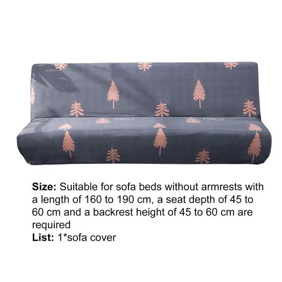 Couch Cover Smooth Easy To Install Printed Universal Armless Elastic Sofa Cover  Armless Sofa