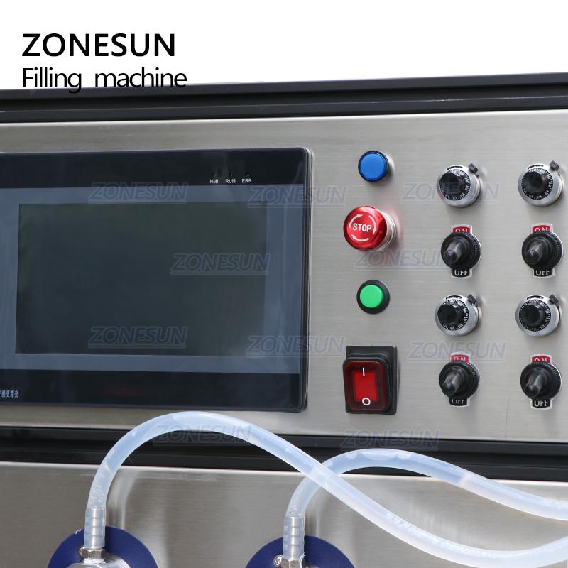 ZONESUN ZS-VTMP80C Automatic Magnetic Pump Filling Machine For Aerosol Soda Bottled Packing Bottle water wine Drink Perfume