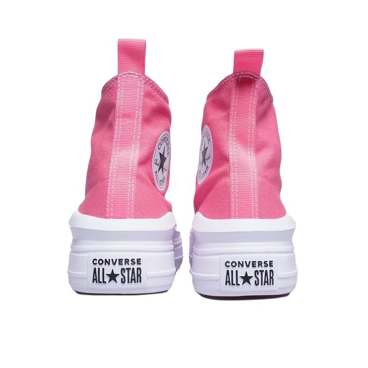 Converse Chuck Taylor All Star Move Platform High GS Sneaky Pink Dziecięce Sneakersy Białe Czarne A12302C