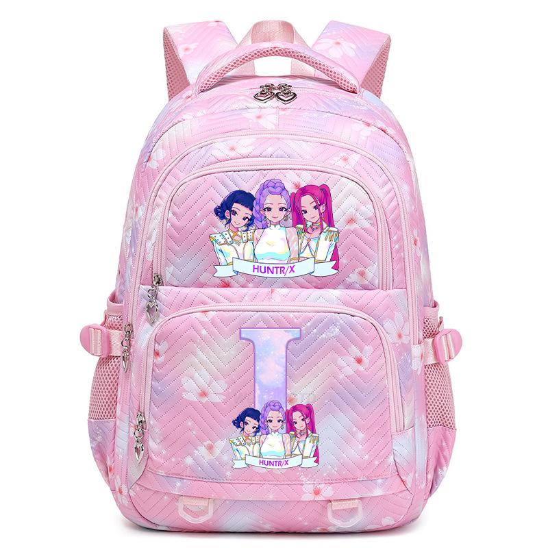 Kpop Anime Aufdruck 26 Buchstaben Rucksack Große Kapazität Mittelschüler Lässige Schultasche