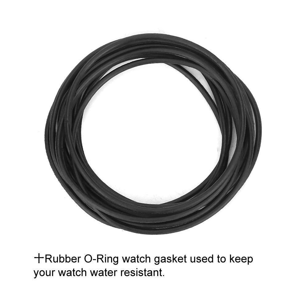 200pcs O Ring Waterproof Rubber Seal Watch Back Cover Seal Gaskets Repairing Tool(0.7mm )
