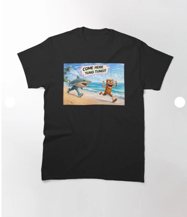 Tralalero Tralala Mashup - Italian Brainrot Classic T-Shirt XXXXL