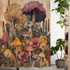 An Enchanted Forest Shower Curtain: Step into a Magical Realm with This Stunning Design Featuring Colorful Mushrooms