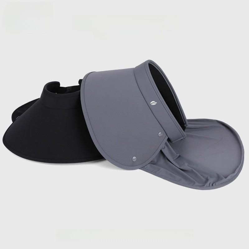 Summer Ice Silk Sun Hat With Wide Brim And Neck Protector For Outdoor Travel