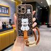 American Leopard Print West Highland Suitable for OPPO A5pro Cartoon Mobile Phone Case New Realme14X Creative Hand Rope