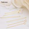 Multiple Specifications Of 14K Real Gold-Plated Ball/Flat /Eye Head Pins For Jewelry Making,DIY Jewelry Pins Supplies Wholesale