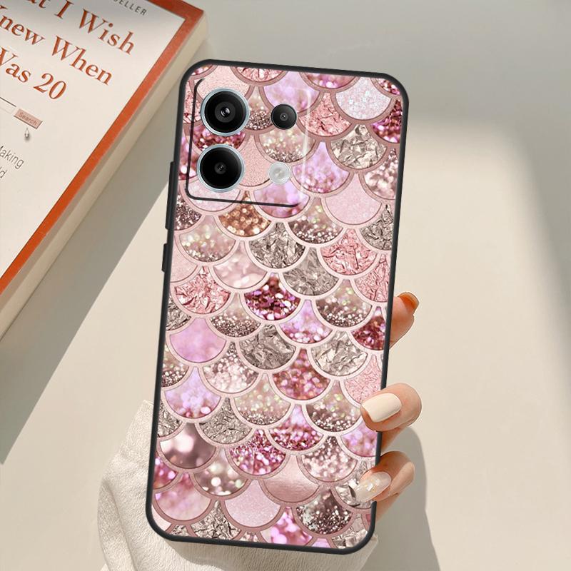 Love Rose Gold Style Funda For Xiaomi Redmi Note 14 13 12 10 11 15 Pro Plus Case For Redmi 15C 10C 12C 13C 14C 15