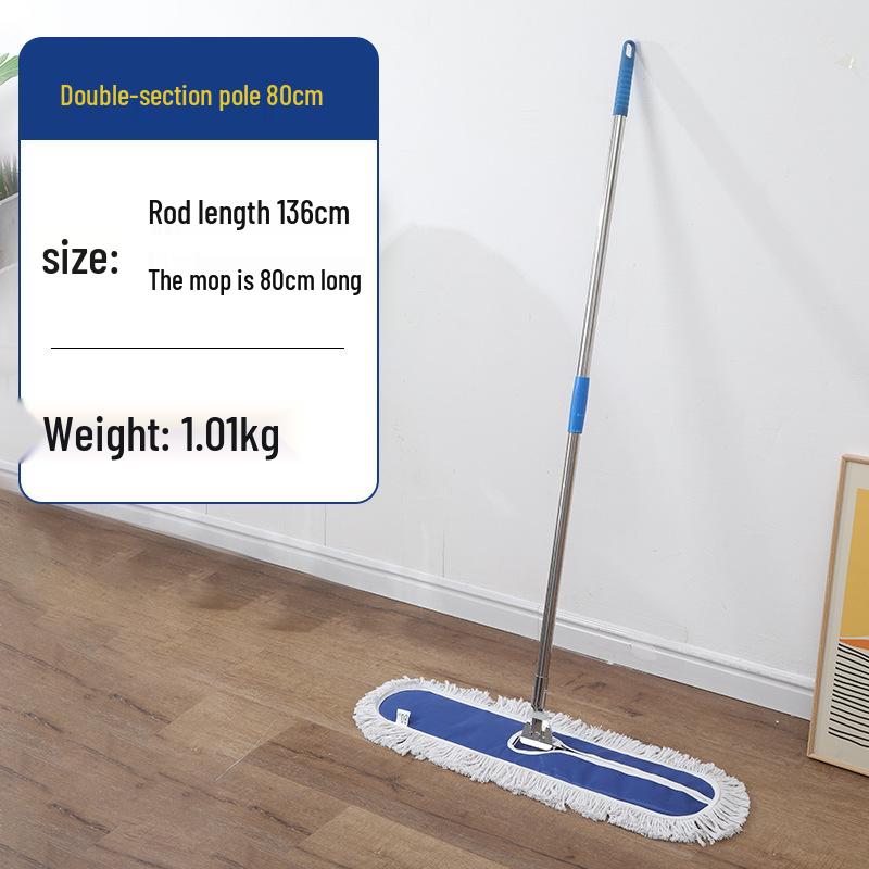 Rotating Cotton Thread Dust Mop for Home, Hotel & Homestay - Dual-Use for Dry & Wet Cleaning