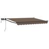 Manual Articulated Arm Awning with LEDs Taupe