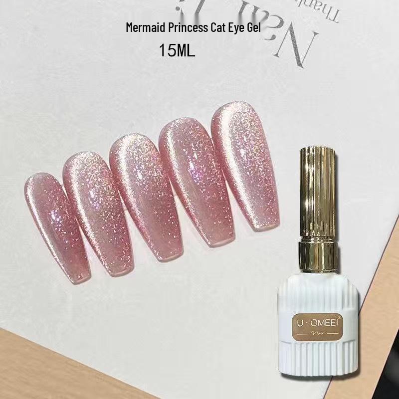 36-Color Crystal Cat Eye Gel Set with Dopamine-Inspired Pitaya Ice Red