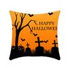 Halloween Throw Pillow Cover Linen Print Halloween Home Decor Cushion Cover Sofa Cushion Back Cushion