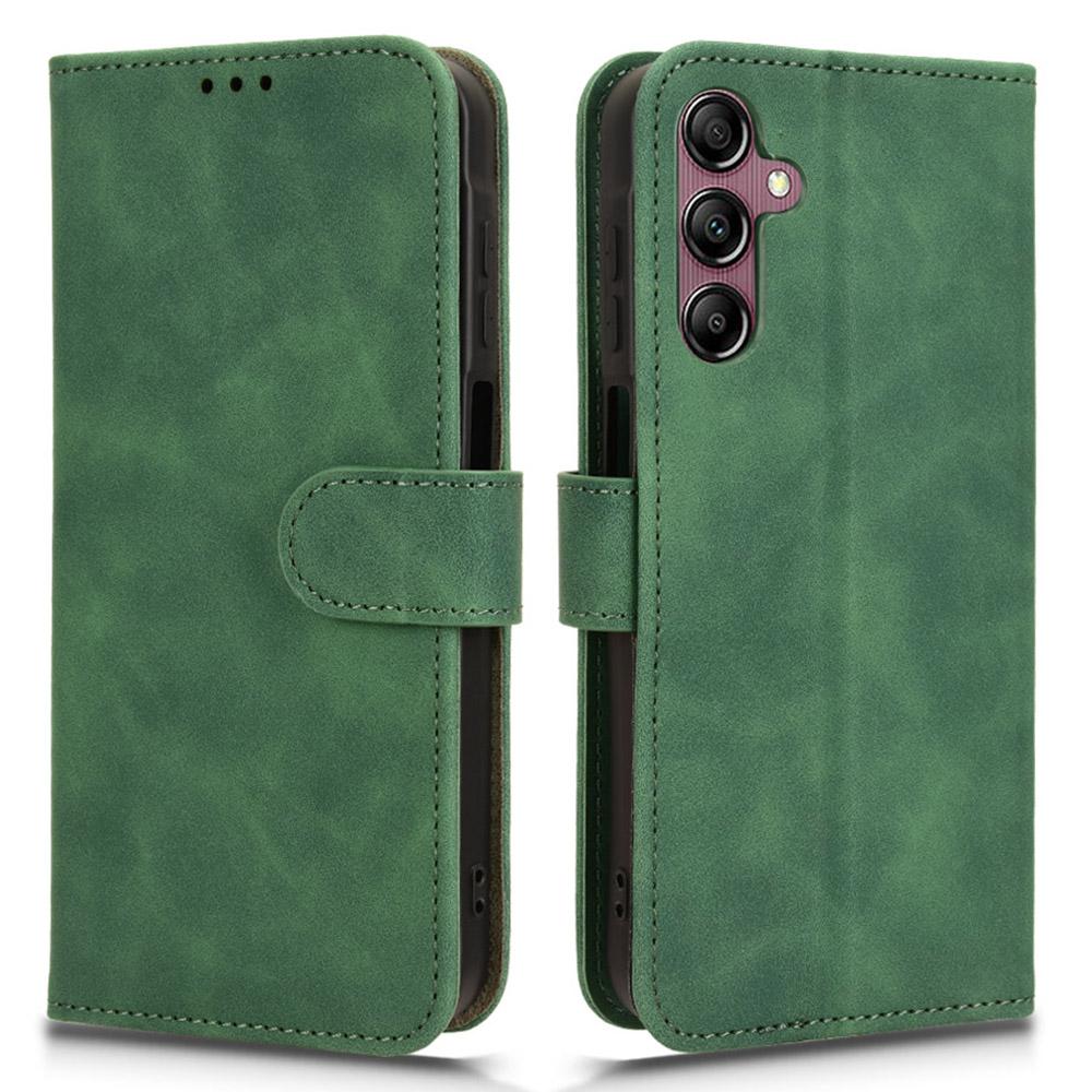 For Samsung Galaxy A15 4G Phone Case TPU+PU Leather Skin-touch Feeling Stand Phone Cover
