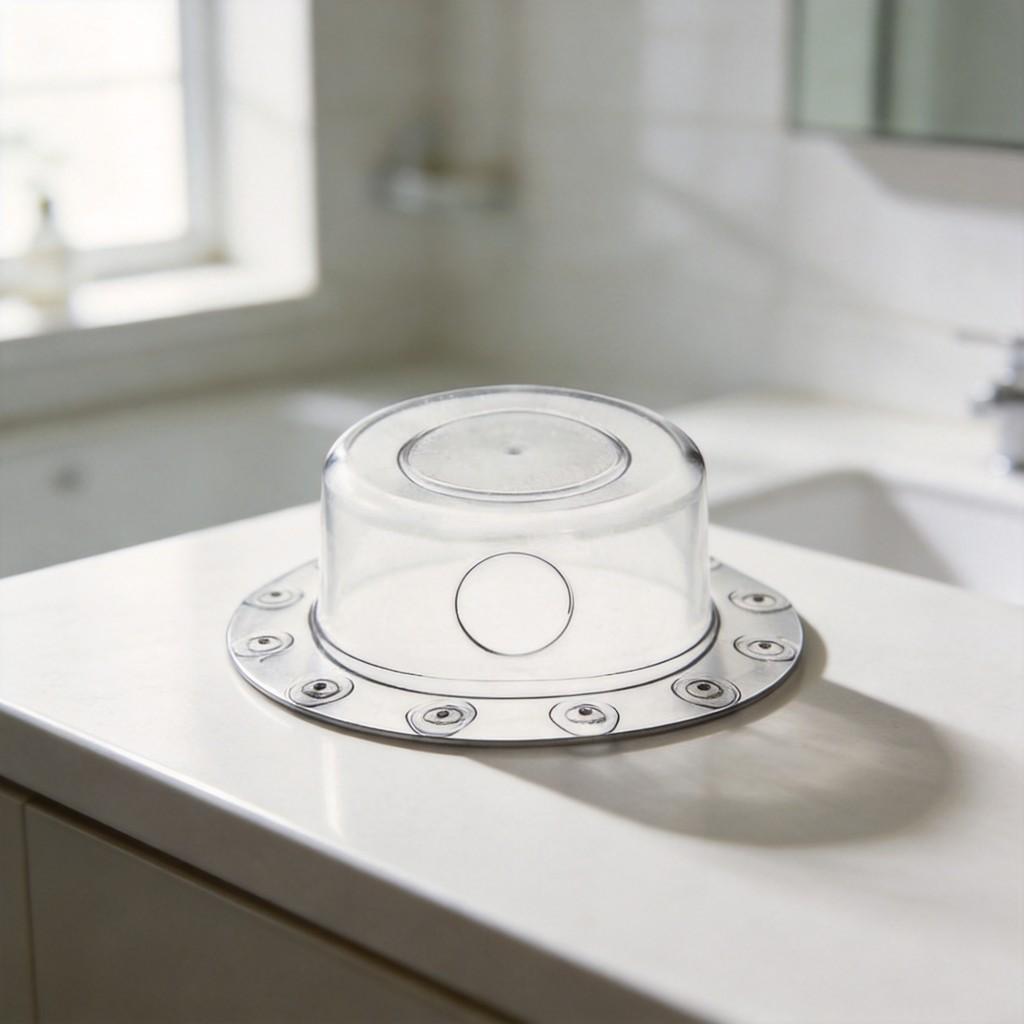 Modern Minimalist Bathtub Drain Cover With Pvc Material For Overflow Prevention And Water Level Control