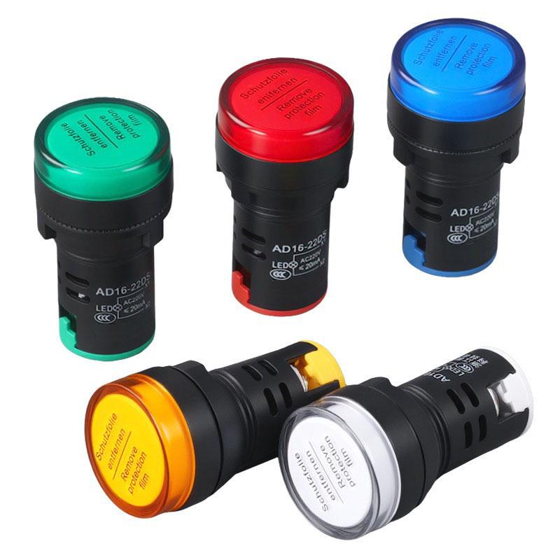 AD16-22DS LED Indicator Light, 24V 220V 380V, High Brightness, Flame Retardant Signal Light