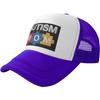 Autism Mom Puzzle Pieces Trucker Hat Adjustable Mesh Baseball Cap Unisex Casual