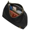 Coach Juliet 38 Metal Logo Zipper Closure Leather Shoulder Bag Large Women Shoulder Bag Black CY817-B4BK