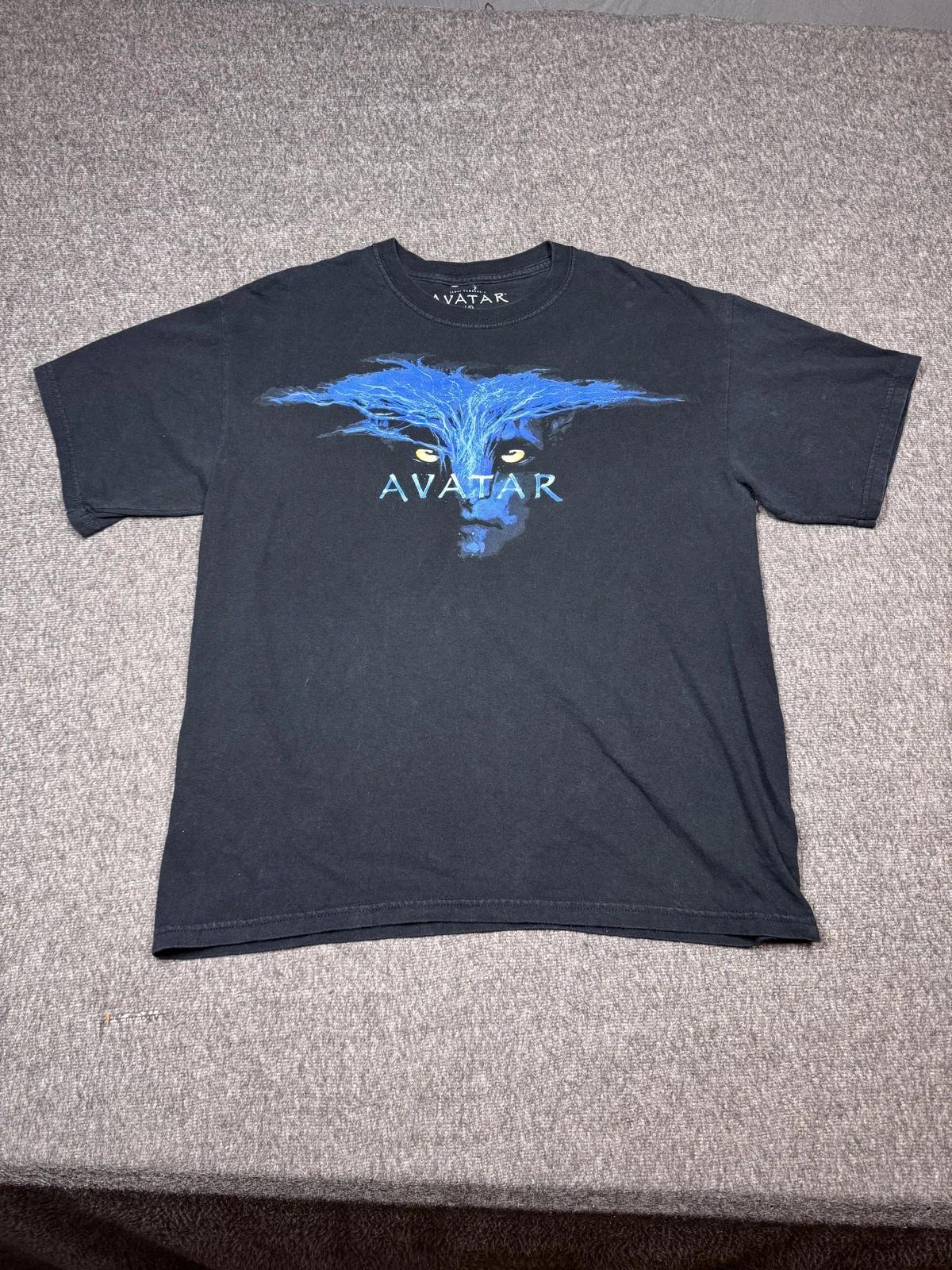 

Avatar Shirt Mens Large Black James Cameron Movie Promo Graphic Tee 2009 Cotton S