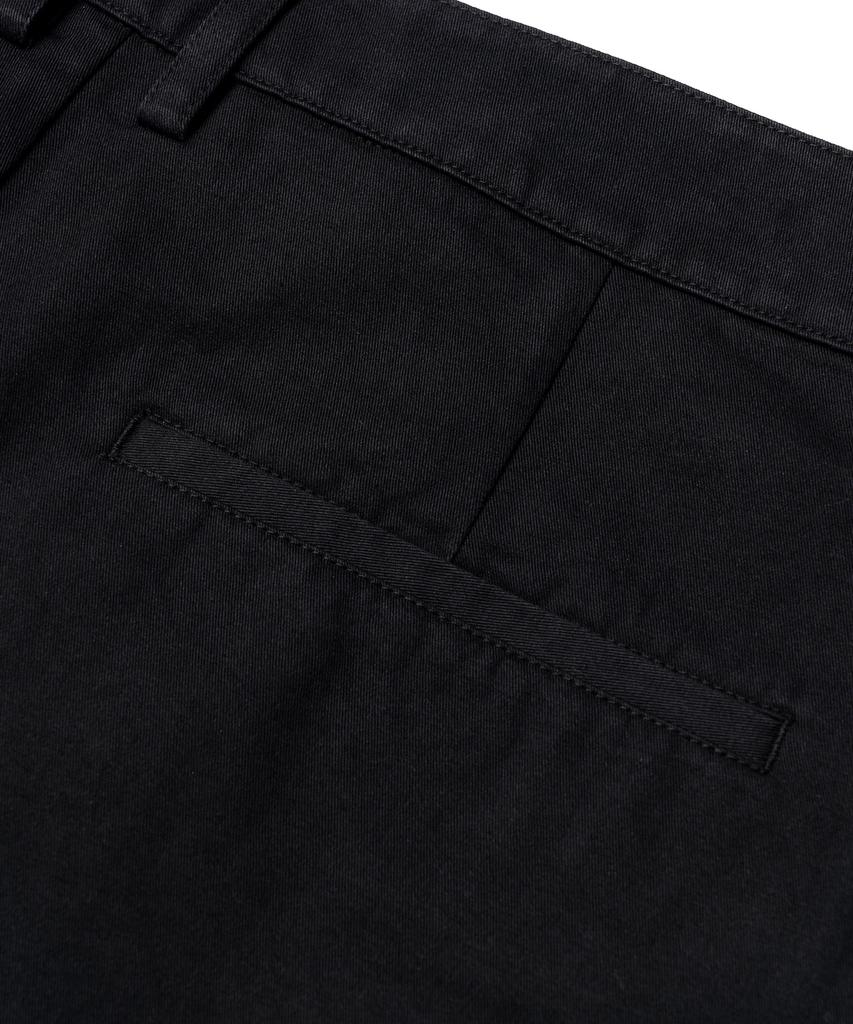 CONNECT KINLOCH Washed Cotton Bermuda Pants [Black]