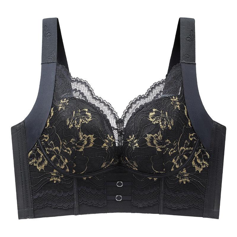 Lace Strapless Bra Women's Plus Size Bra Thin Adjustment Bra Gathered Bra Sexy Bra