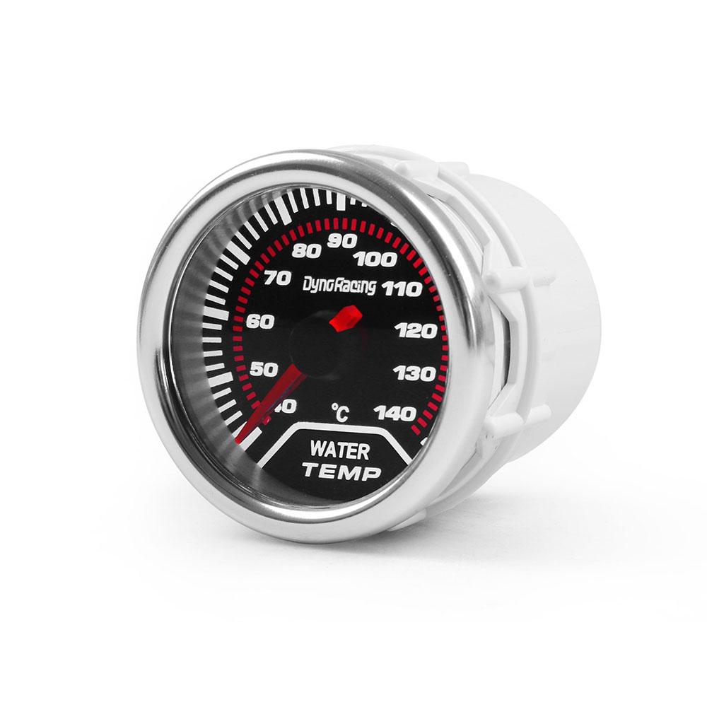 Dynoracing Auto Water Temp Gauge 2" 52mm Smoke Lens 40-140 Celsius Pointer Water Temperature Gauge Car Meter BX101946